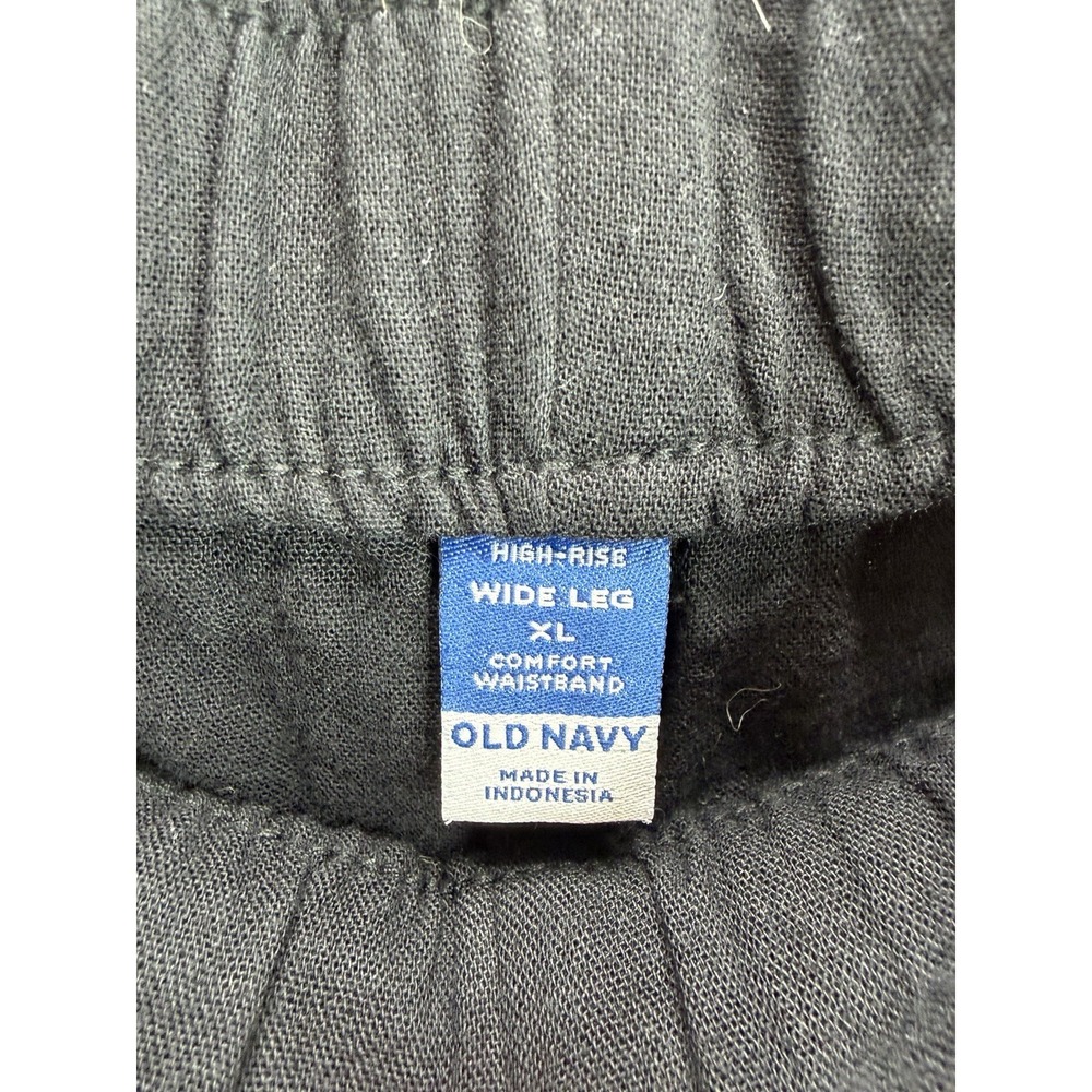 Old Navy Women's High Rise Wide Leg Pants Size XL Black NWT - Picture 6 of 8